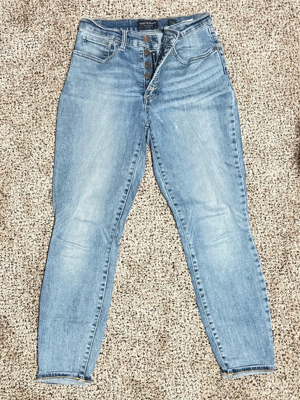 Lucky Brand High-Rise Button-Fly Jeans